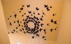 Декор бабочками - декоративные бабочки на стенах